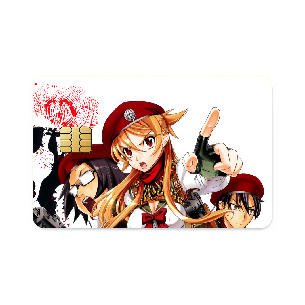 Highschool Of The Dead  Credit Card Skins (4-in-1 Pack)