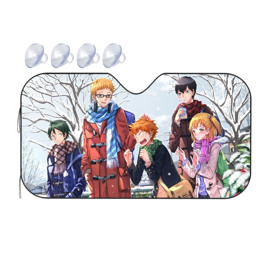 Hinata Shouyou, Kageyama Tobio, Yachi Hitoka  Car Sunshade