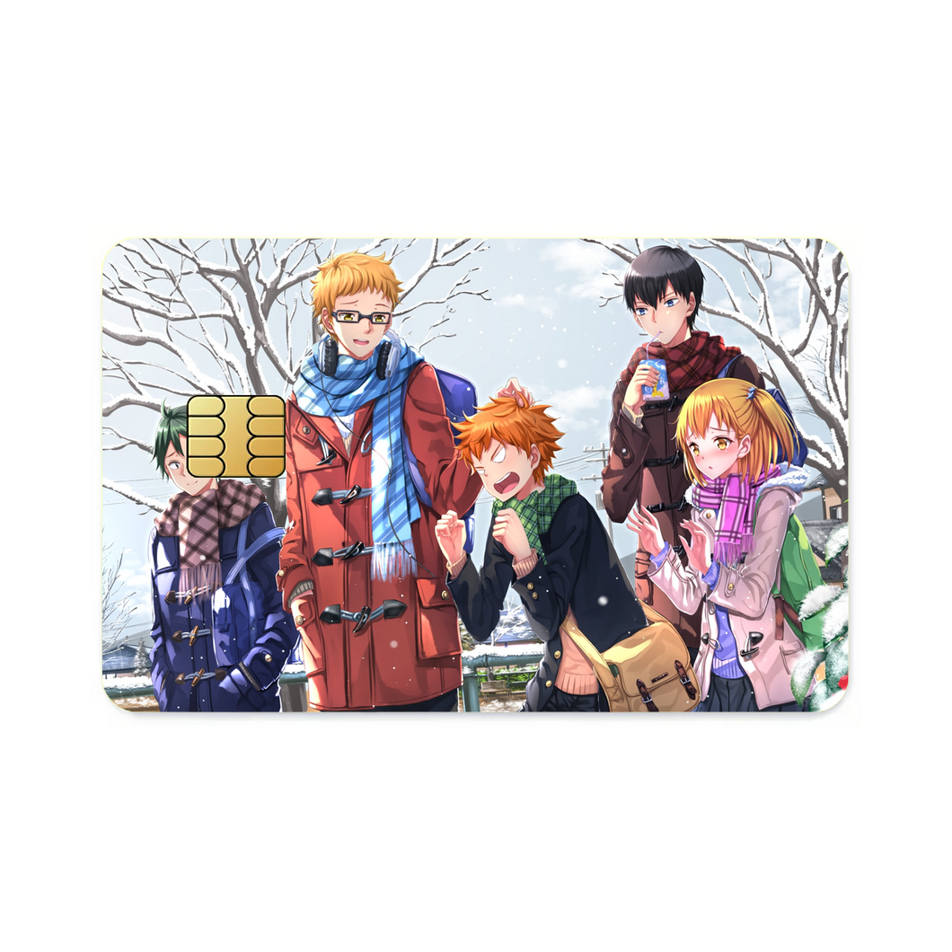 Hinata Shouyou, Kageyama Tobio, Yachi Hitoka  Credit Card Skins (4-in-1 Pack)