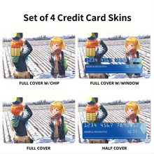 Load image into Gallery viewer, Hinata Shouyou &amp; Yachi Hitoka  Credit Card Skins (4-in-1 Pack)
