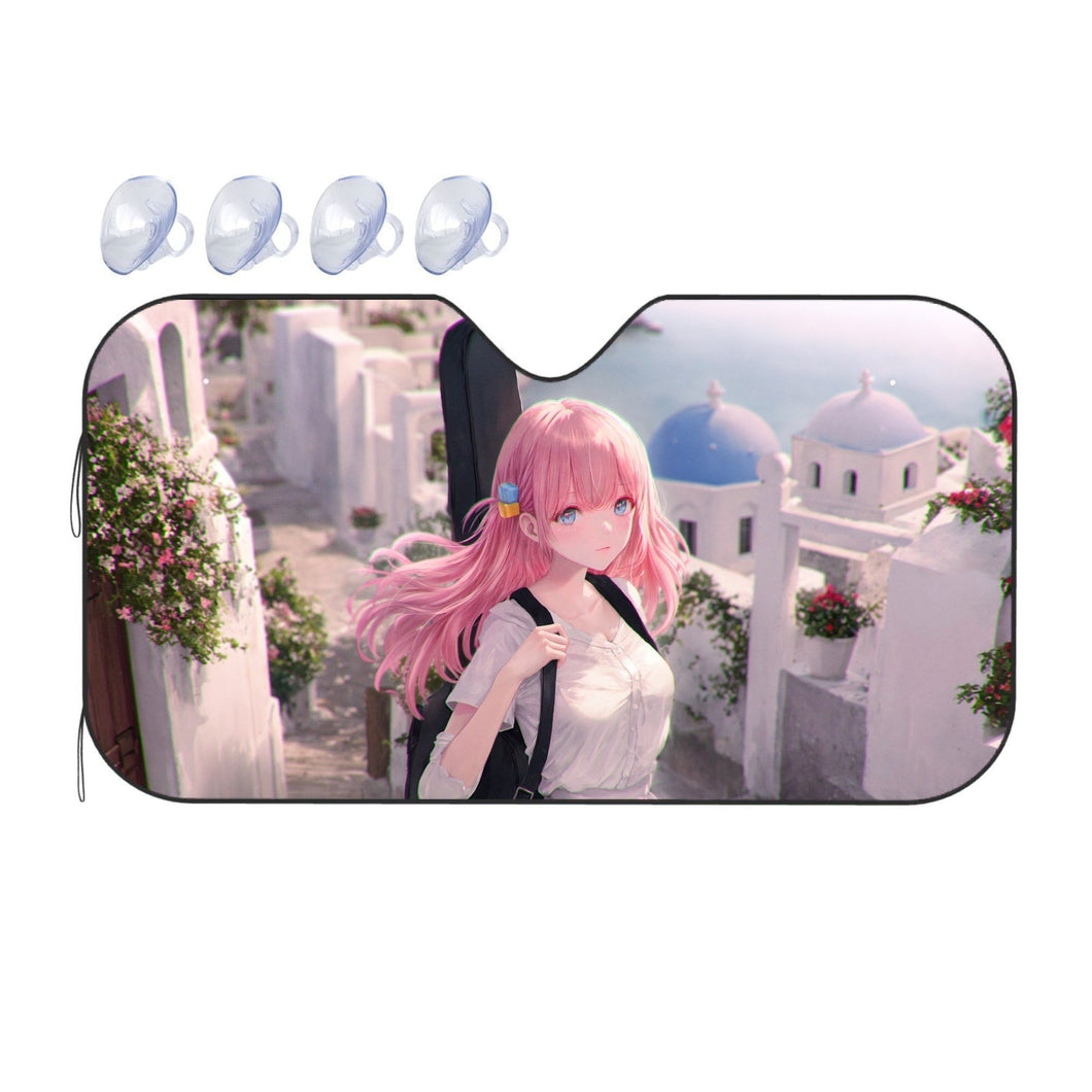 Hitori Gotou Car Sunshade