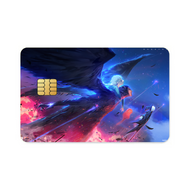 Howl, Sophie, and Turniphead flying through the sky  Credit Card Skins (4-in-1 Pack)