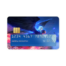 Load image into Gallery viewer, Howl, Sophie, and Turniphead flying through the sky  Credit Card Skins (4-in-1 Pack)
