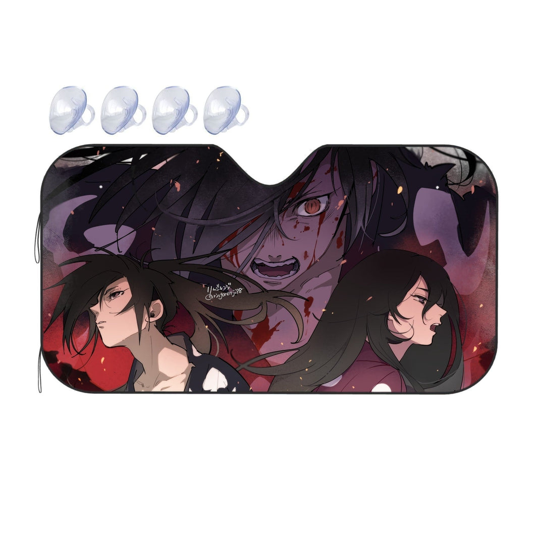 Hyakkimaru and Mio  Car Sunshade