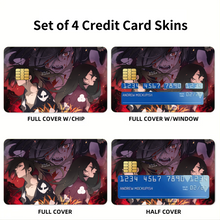 Load image into Gallery viewer, Hyakkimaru and Mio  Credit Card Skins (4-in-1 Pack)

