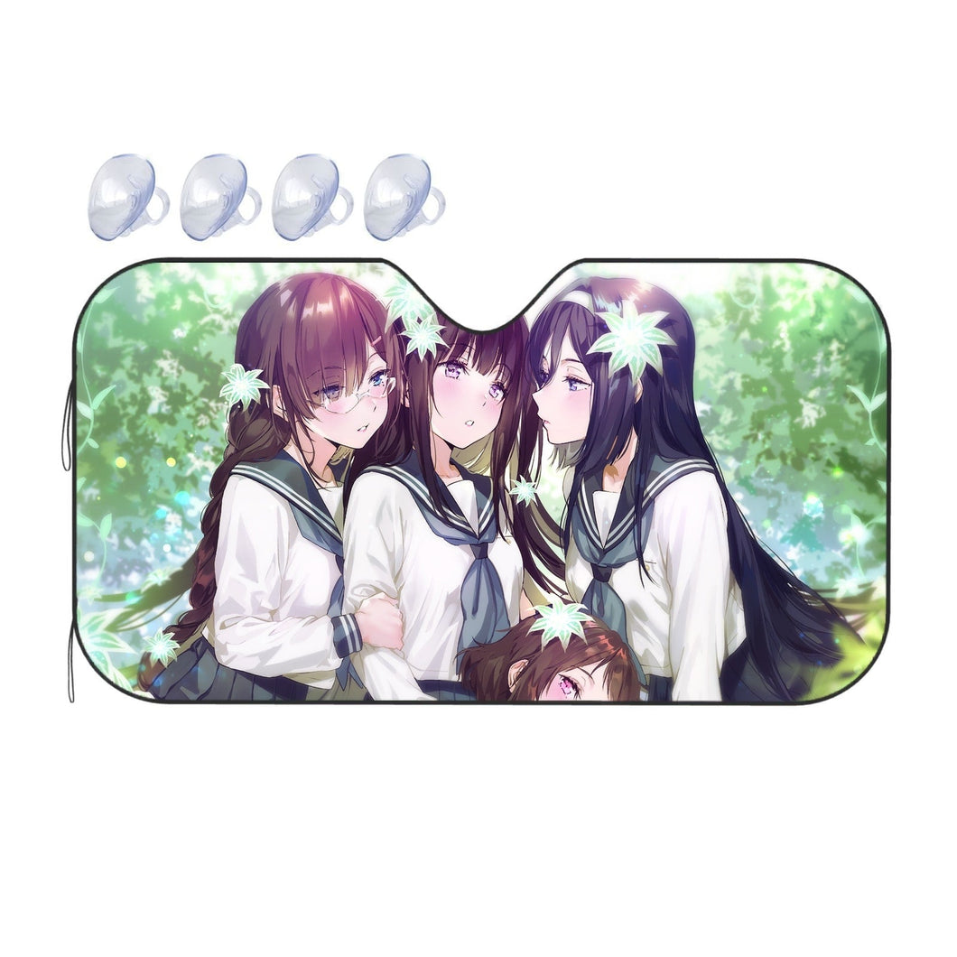 Hyouka Eru Chitanda, Mayaka Ibara, Fuyumi Irisu, Kaho Juumonji  Car Sunshade