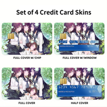 Load image into Gallery viewer, Hyouka Eru Chitanda, Mayaka Ibara, Fuyumi Irisu, Kaho Juumonji  Credit Card Skins (4-in-1 Pack)
