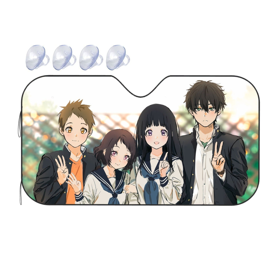 Hyouka Eru Chitanda, Satoshi Fukube, Mayaka Ibara  Car Sunshade