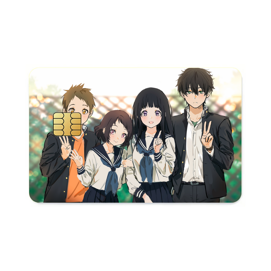 Hyouka Eru Chitanda, Satoshi Fukube, Mayaka Ibara  Credit Card Skins (4-in-1 Pack)