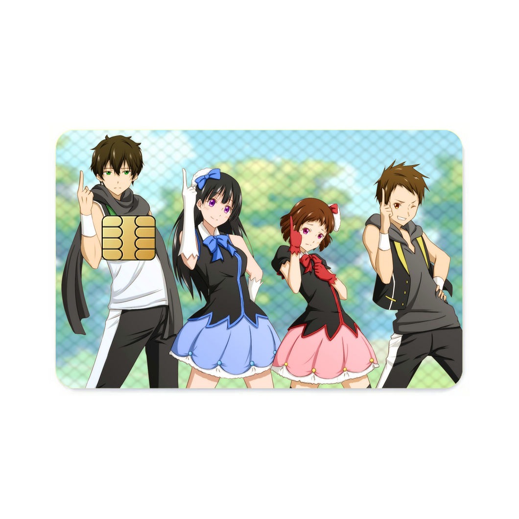 Hyouka Eru Chitanda, Satoshi Fukube, Mayaka Ibara  Credit Card Skins (4-in-1 Pack)