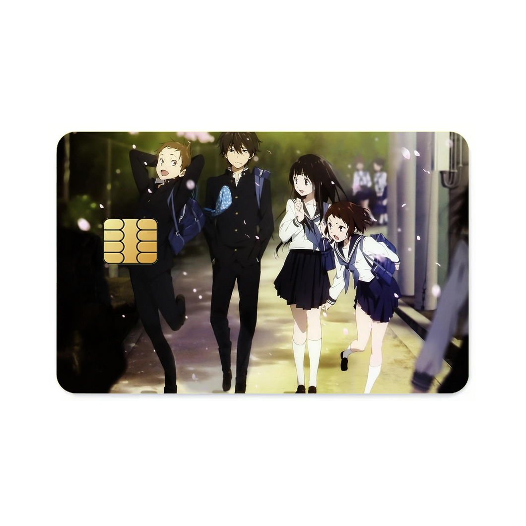 Hyouka Eru Chitanda, Satoshi Fukube, Mayaka Ibara  Credit Card Skins (4-in-1 Pack)