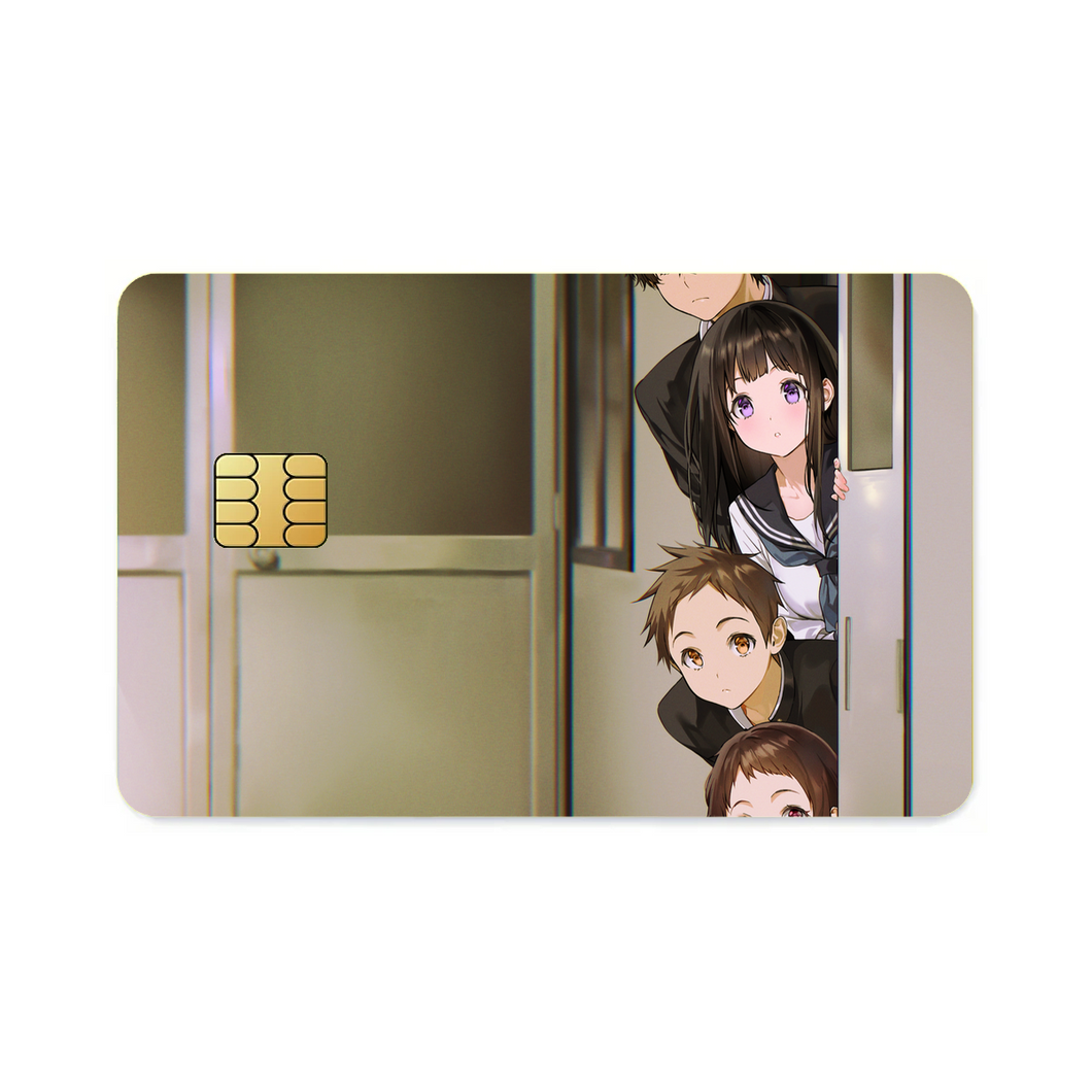 Hyouka Eru Chitanda, Satoshi Fukube, Mayaka Ibara  Credit Card Skins (4-in-1 Pack)