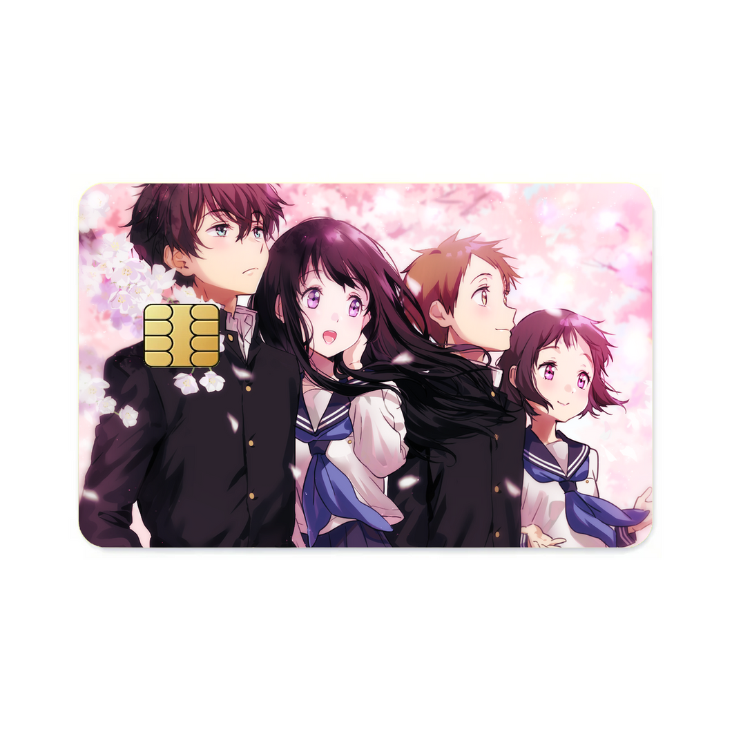 Hyouka Eru Chitanda, Satoshi Fukube, Mayaka Ibara  Credit Card Skins (4-in-1 Pack)