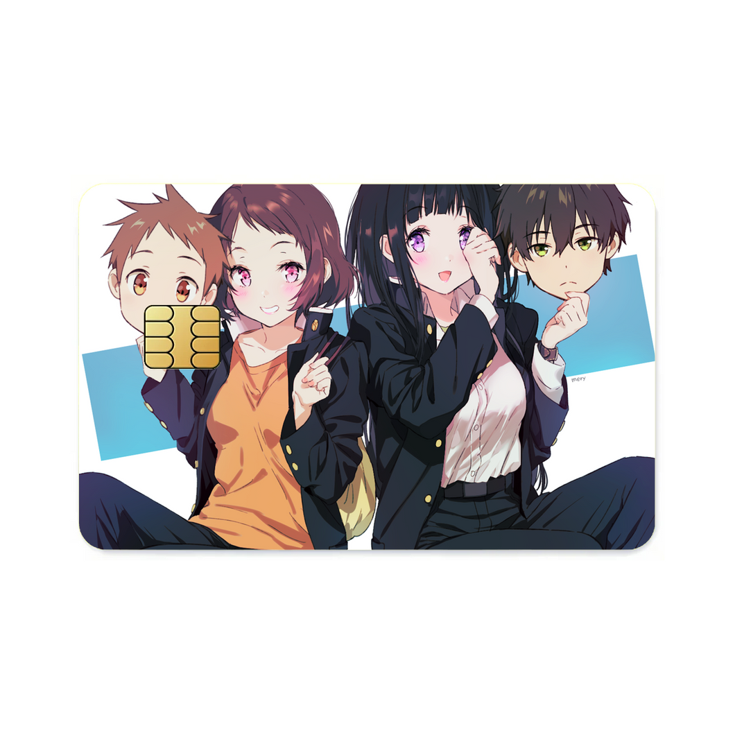 Hyouka Eru Chitanda, Satoshi Fukube, Mayaka Ibara  Credit Card Skins (4-in-1 Pack)