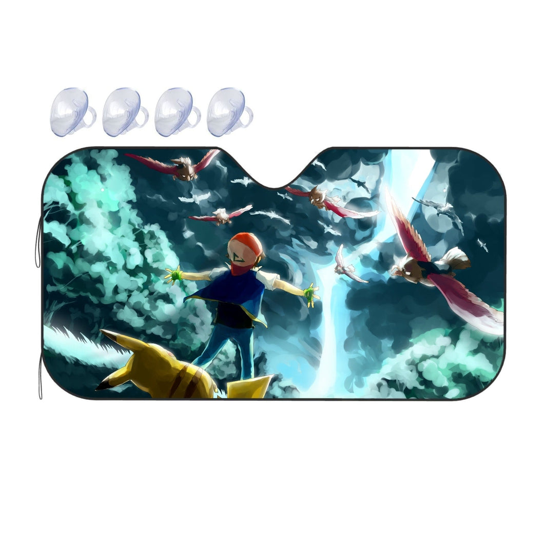 I will protect you, even if i have to die Car Sunshade