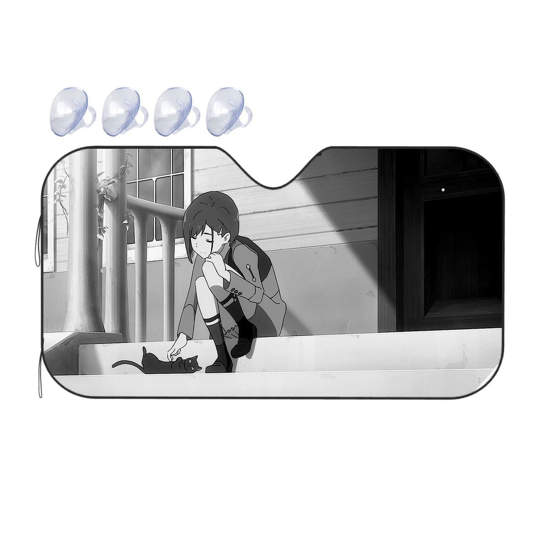 Ichigo 015 and Black Cat  Car Sunshade