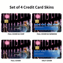 Load image into Gallery viewer, Ichigo Vs Byakuya  Credit Card Skins (4-in-1 Pack)
