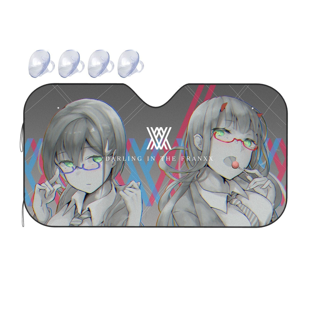 Ichigo, Zero Two  Car Sunshade