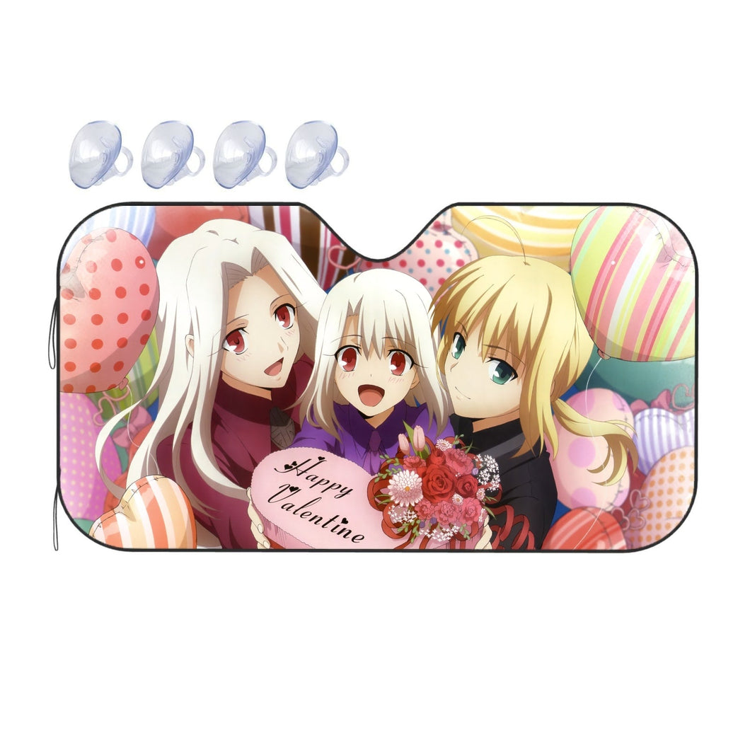 Illyasviel Von Einzbern, Saber (Fate Series) 8k  Car Sunshade