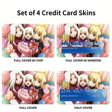 Load image into Gallery viewer, Illyasviel Von Einzbern, Saber (Fate Series) 8k  Credit Card Skins (4-in-1 Pack)
