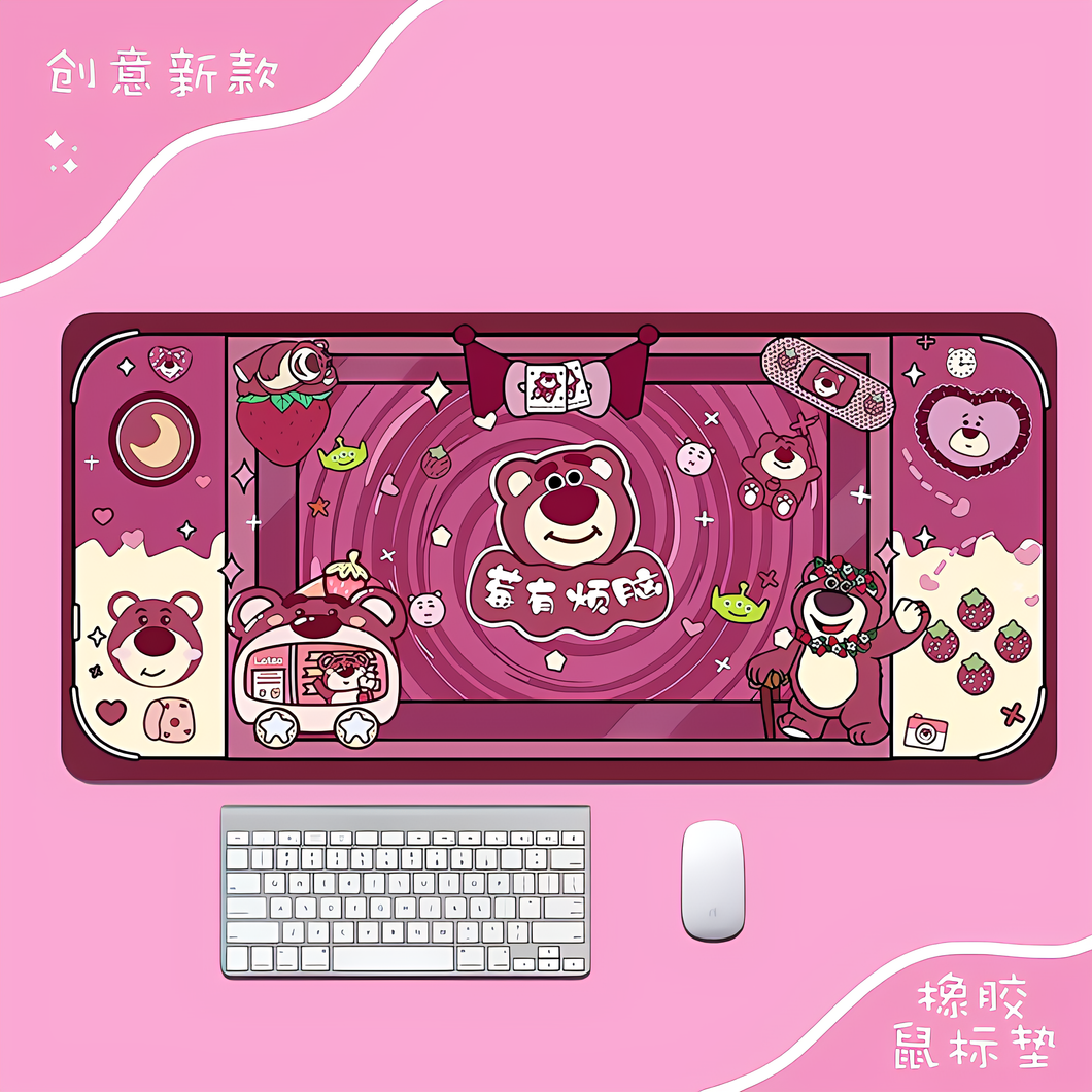 Strawberry Bear Sanrio Mouse Pad (Desk Mat)