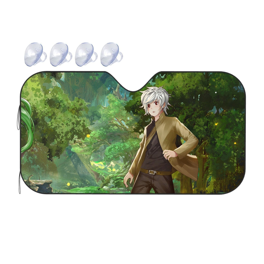 Is It Wrong to Try to Pick Up Girls in a Dungeon? Bell Cranel  Car Sunshade