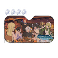 Is It Wrong to Try to Pick Up Girls in a Dungeon? Bell Cranel, Hestia, Liliruca Arde, Welf Crozzo  Car Sunshade