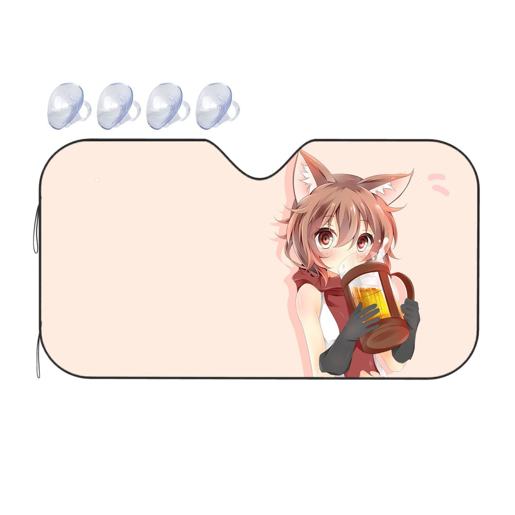 Is It Wrong To Try To Pick Up Girls In A Dungeon?  Car Sunshade