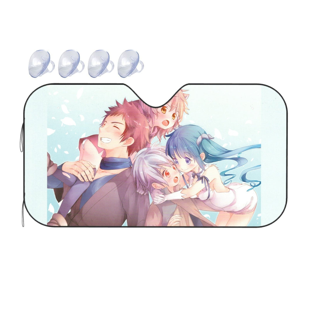 Is It Wrong to Try to Pick Up Girls in a Dungeon?  Car Sunshade