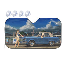 Load image into Gallery viewer, Is It Wrong To Try To Pick Up Girls In A Dungeon?  Car Sunshade
