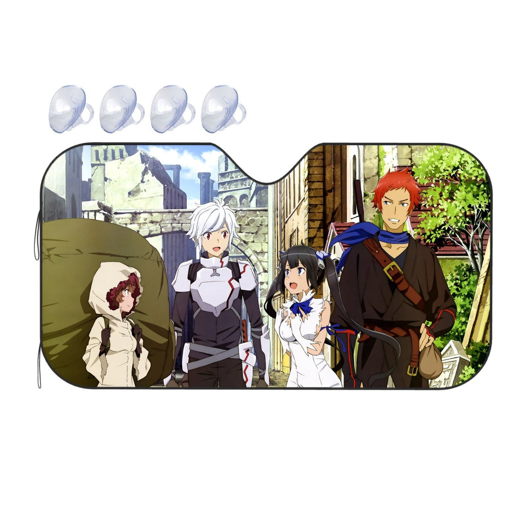 Is It Wrong To Try To Pick Up Girls In A Dungeon?  Car Sunshade
