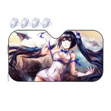 Load image into Gallery viewer, Is It Wrong To Try To Pick Up Girls In A Dungeon?  Car Sunshade
