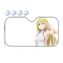 Load image into Gallery viewer, Is It Wrong To Try To Pick Up Girls In A Dungeon?  Car Sunshade
