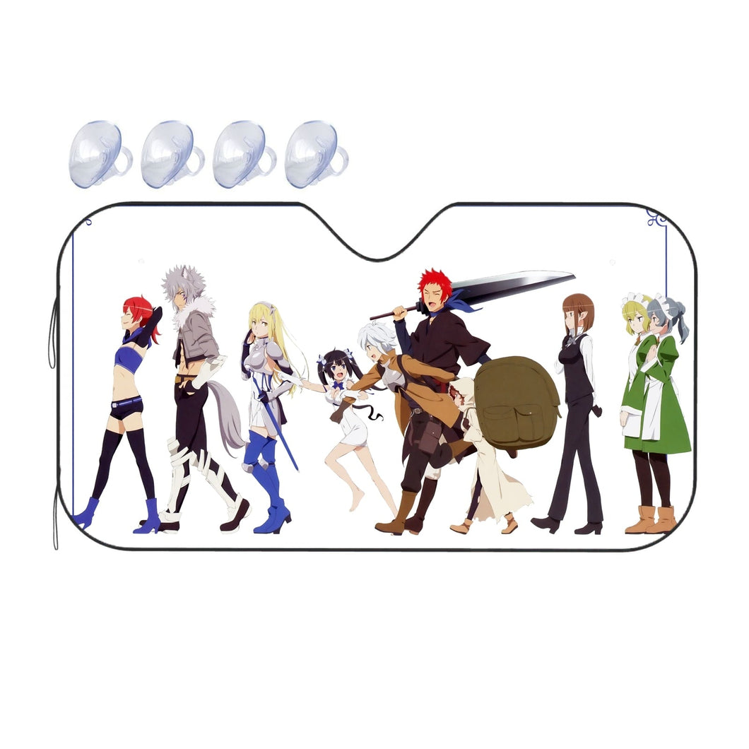 Is It Wrong To Try To Pick Up Girls In A Dungeon?  Car Sunshade