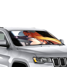 Load image into Gallery viewer, Is It Wrong To Try To Pick Up Girls In A Dungeon?  Car Sunshade
