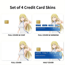 Load image into Gallery viewer, Is It Wrong To Try To Pick Up Girls In A Dungeon?  Credit Card Skins (4-in-1 Pack)
