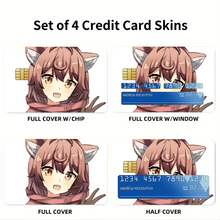 Load image into Gallery viewer, Is It Wrong To Try To Pick Up Girls In A Dungeon?  Credit Card Skins (4-in-1 Pack)
