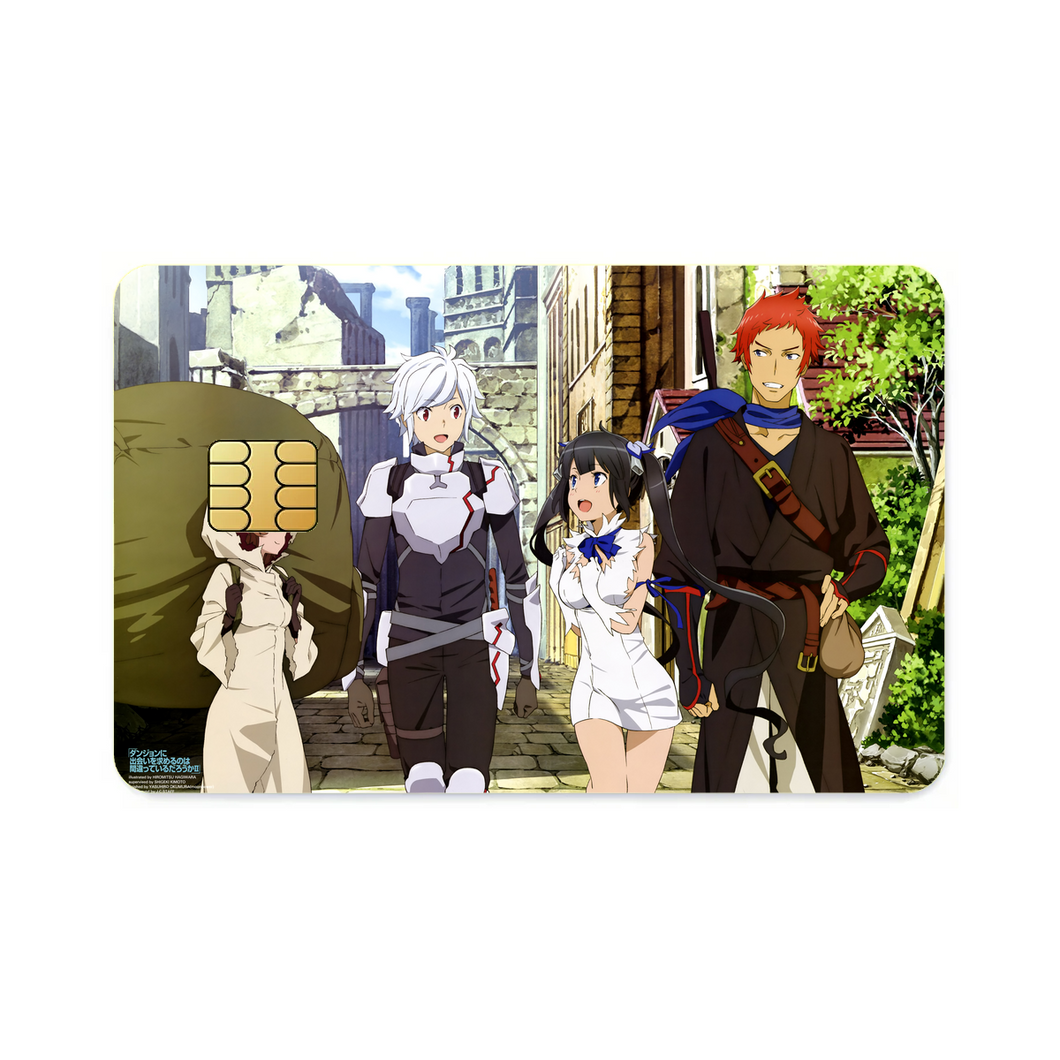 Is It Wrong To Try To Pick Up Girls In A Dungeon?  Credit Card Skins (4-in-1 Pack)