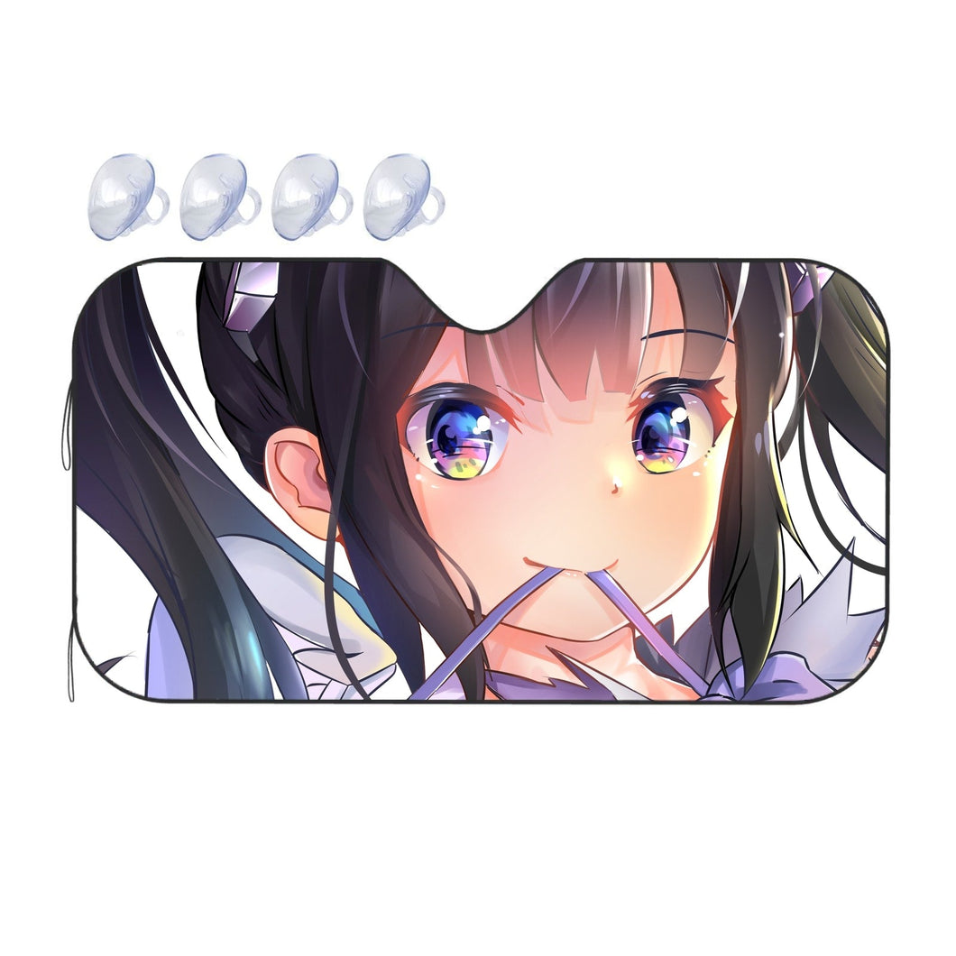 Is It Wrong to Try to Pick Up Girls in a Dungeon? Hestia  Car Sunshade
