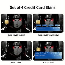 Load image into Gallery viewer, Itachi Uchiha Manga Style Credit Card Skins (4-in-1 Pack)
