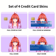 Load image into Gallery viewer, Itsuki Nakano  Credit Card Skins (4-in-1 Pack)
