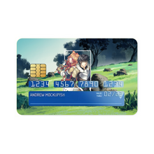 Load image into Gallery viewer, Iwatani &amp; Raphtalia  Credit Card Skins (4-in-1 Pack)
