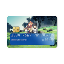 Load image into Gallery viewer, Iwatani &amp; Raphtalia  Credit Card Skins (4-in-1 Pack)
