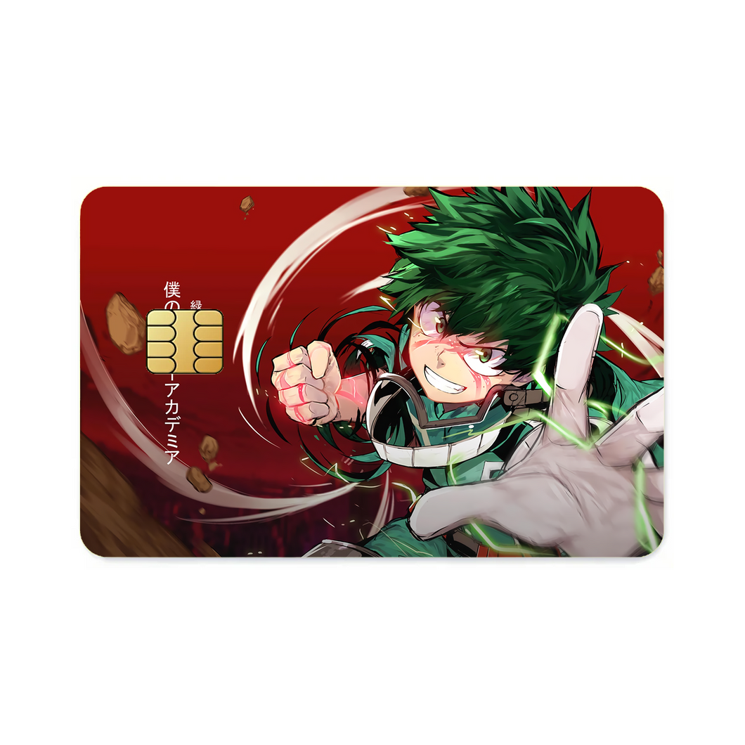 Izuku Midoriya (Boku no Hero Academia)  Credit Card Skins (4-in-1 Pack)