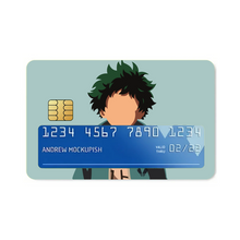 Load image into Gallery viewer, Izuku Midoriya minimalism  Credit Card Skins (4-in-1 Pack)
