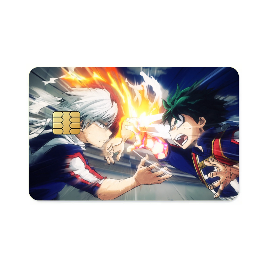 Izuku VS Shoto  Credit Card Skins (4-in-1 Pack)