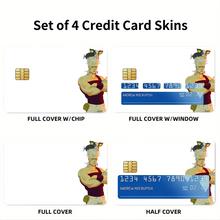 Load image into Gallery viewer, Jean Pierre Polnareff e Iggy  Credit Card Skins (4-in-1 Pack)
