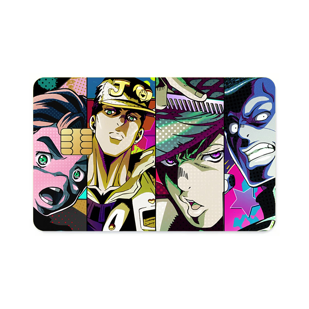 JoJo's Bizarre Adventure: Diamond is Unbreakable - Group Shot 2  Credit Card Skins (4-in-1 Pack)