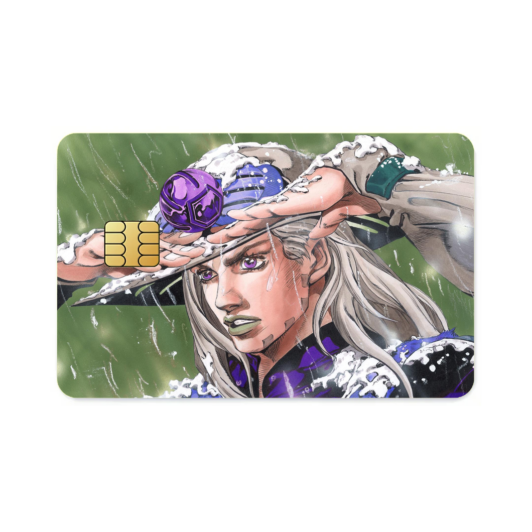 JoJo's Bizarre Adventure: Steel Ball Run - Gyro Zeppeli  Credit Card Skins (4-in-1 Pack)