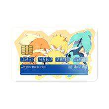Load image into Gallery viewer, Jolteon,Vaporeon and Flareon Credit Card Skins (4-in-1 Pack)
